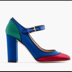 J. Crew Color Block Mary Jane SZ 9.5